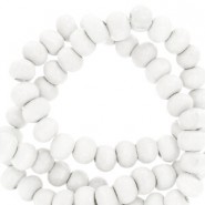 Houten kralen rond 12mm White